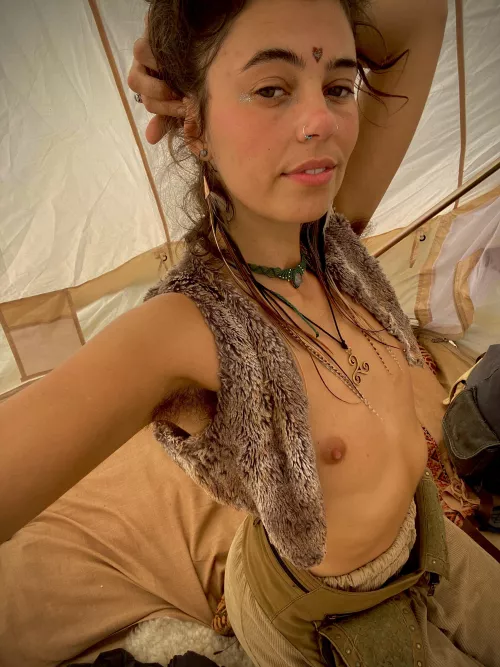 Just a playful hippy who loves showing off her titties at festivals 🥰 by lolasrosebud
