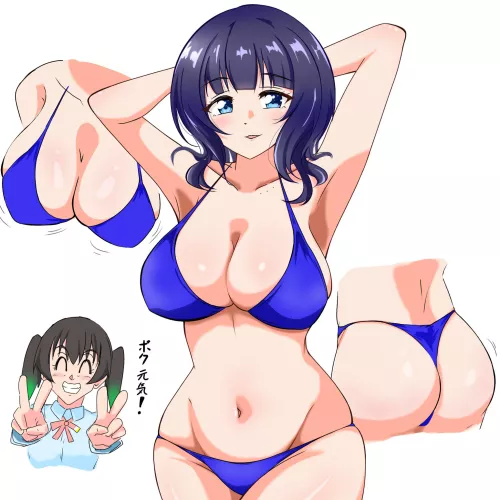 Karin in a bikini by LafterMastr