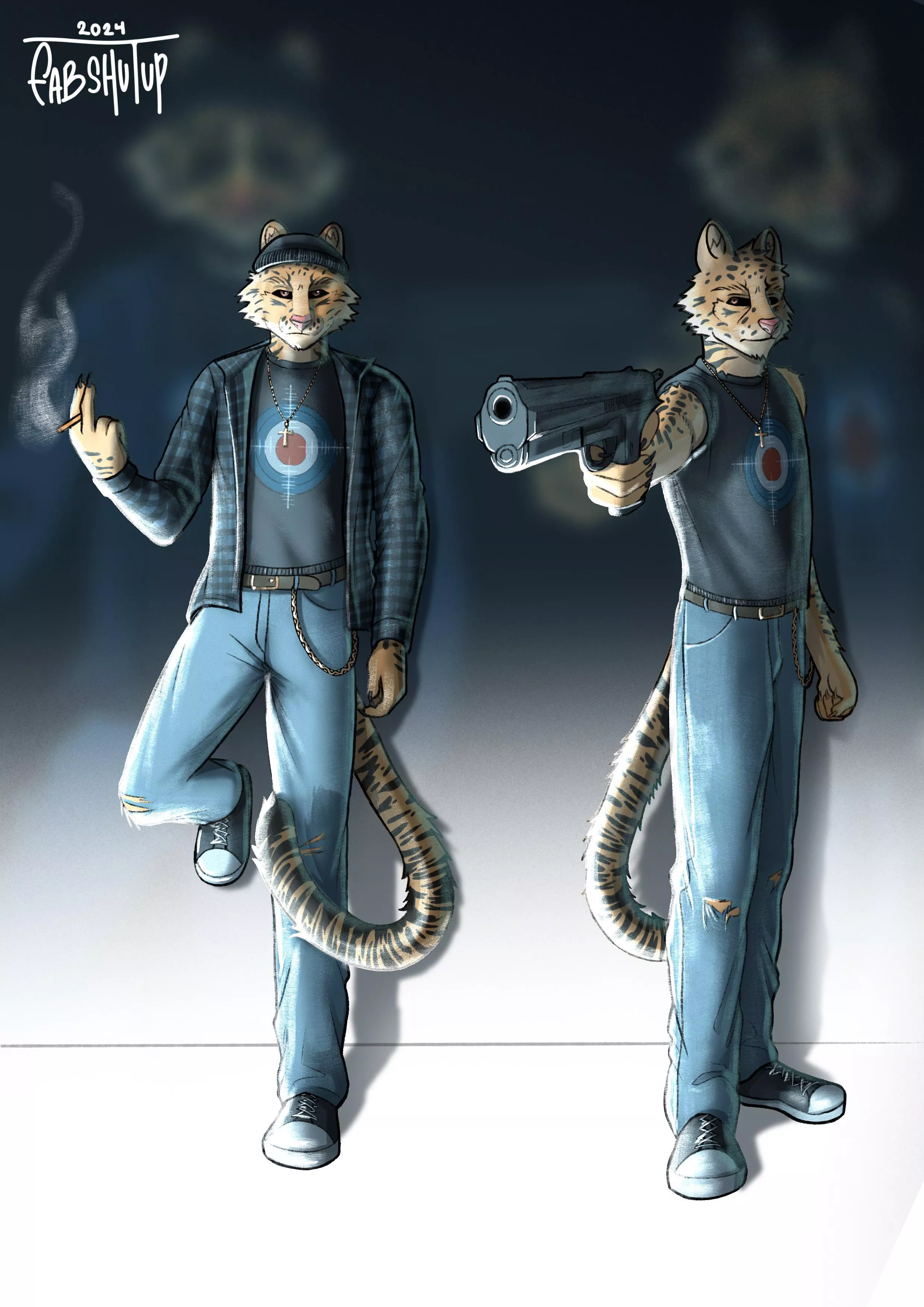 Meow! 🐯 (Art by me) posted by Fabshutup_