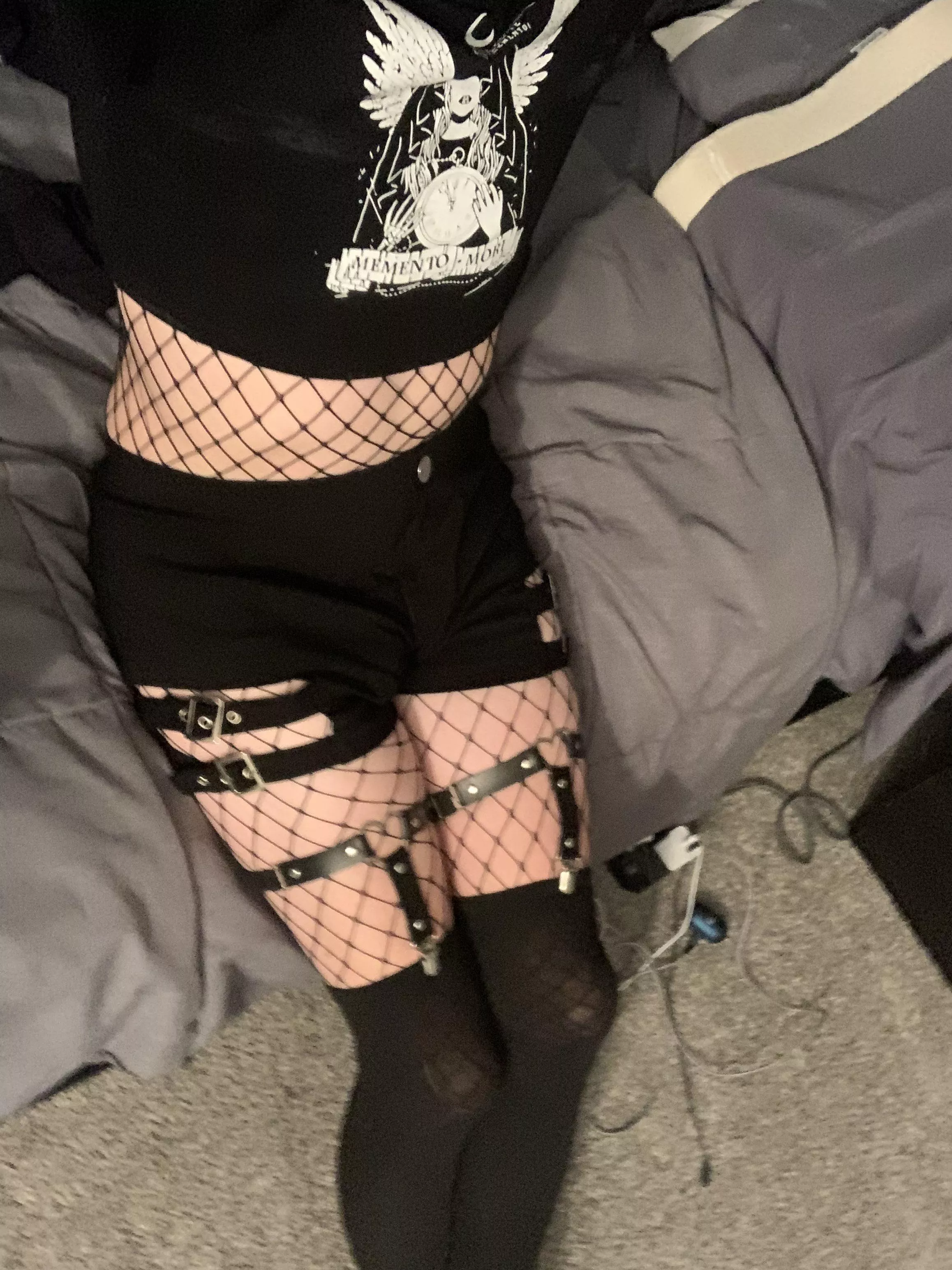 Never worn fishnets before, did I pull it off? posted by dasiyzpink43