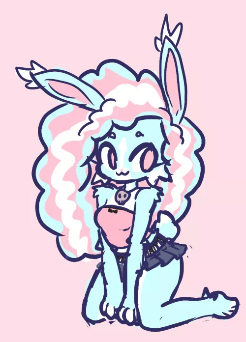 quick doodle of my sona! art by me 🩷 by stern_gecko96