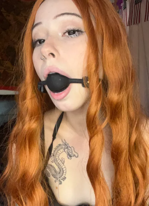 Seems like my mouth is ready for something bigger that this gag by _Fire_Sign_