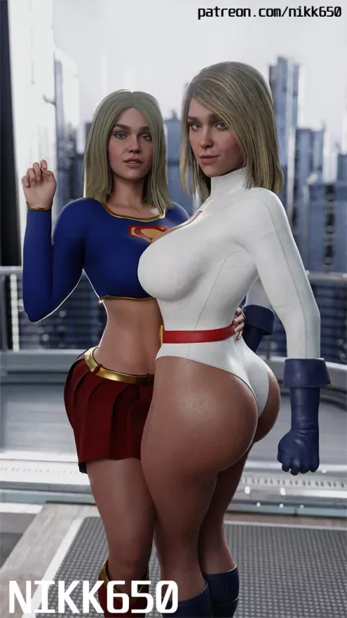 Supergirl & Power girl (Nikk650) [DC] by nikk650