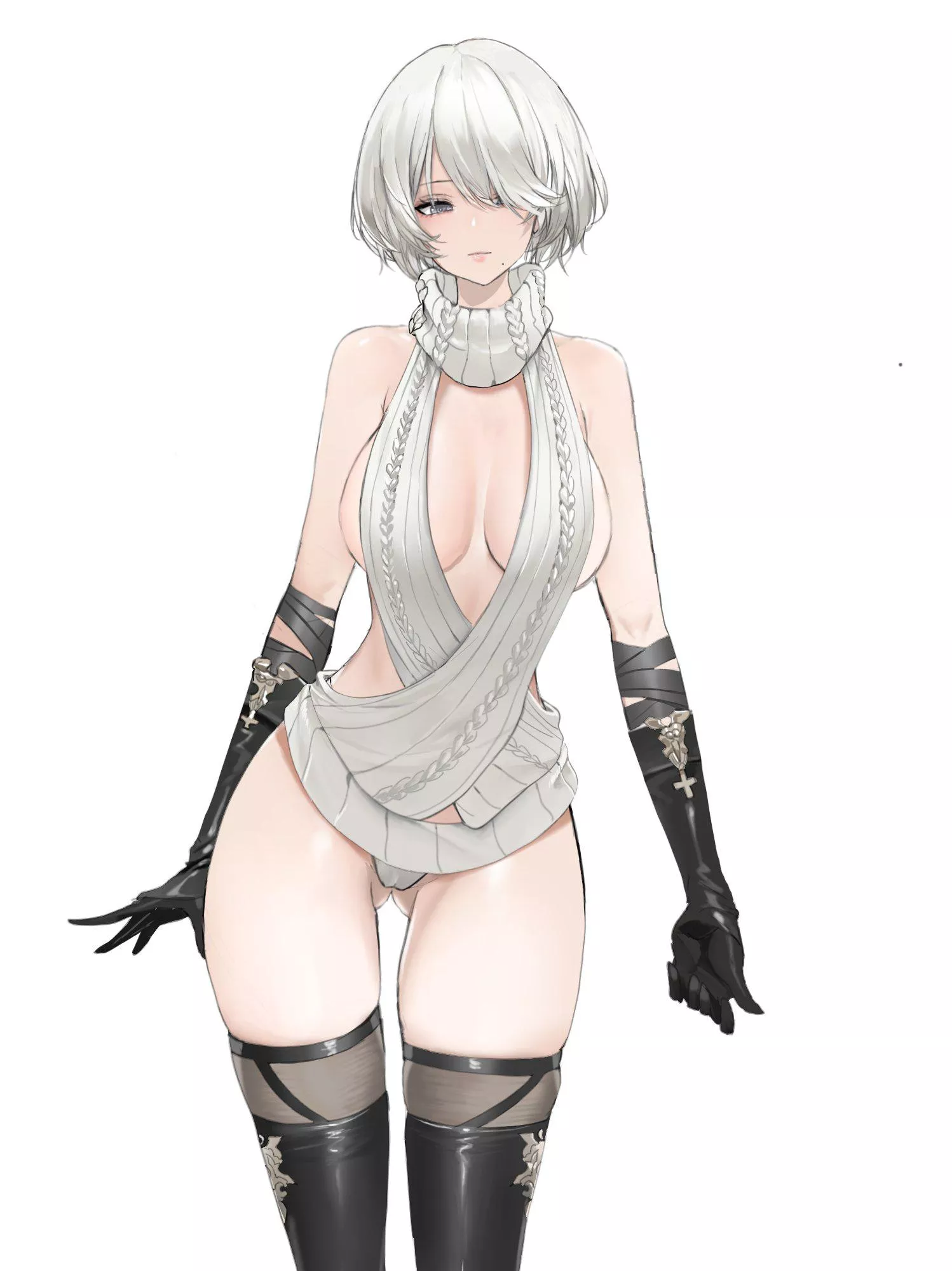 Sweater 2B [Nier Automata] posted by CheetahSperm18