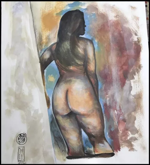 The girl number 3,las Chicas (me), digital, 2024 by lachica_bodypainter