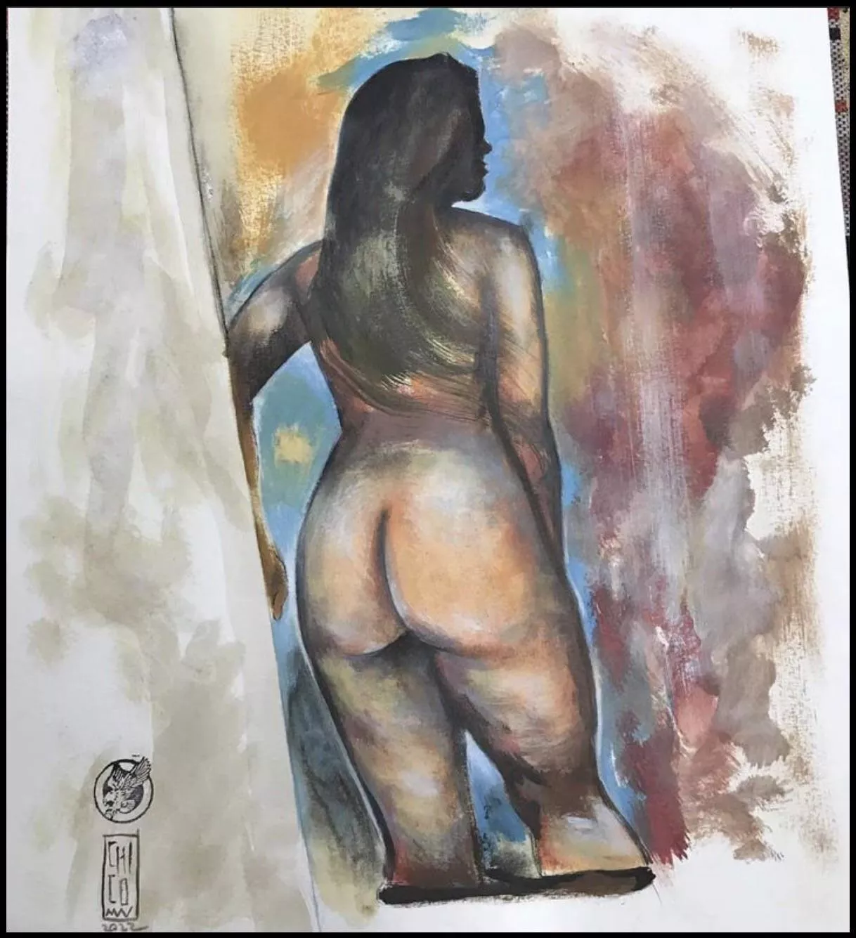 The girl number 3,las Chicas (me), digital, 2024 posted by lachica_bodypainter