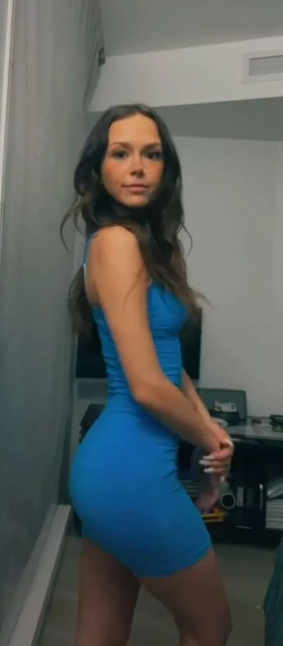 Tight sexy blue dress IUTR posted by Technical-Lettuce-73