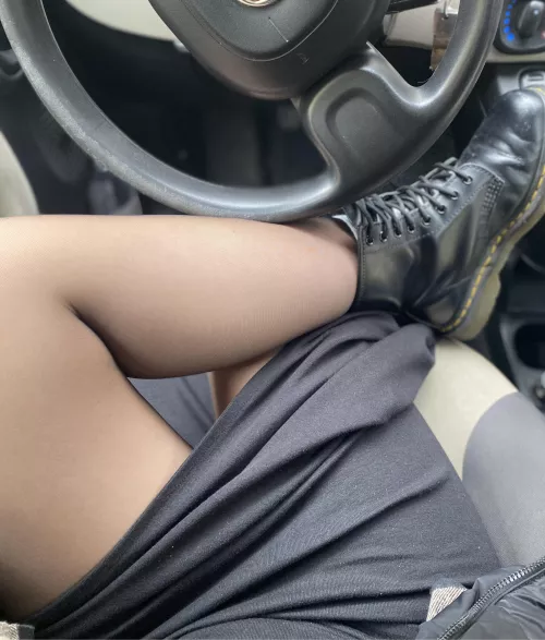 Tights and dr martens… my outfit today, Maybe I overdid it with the split by NatyBond_OF