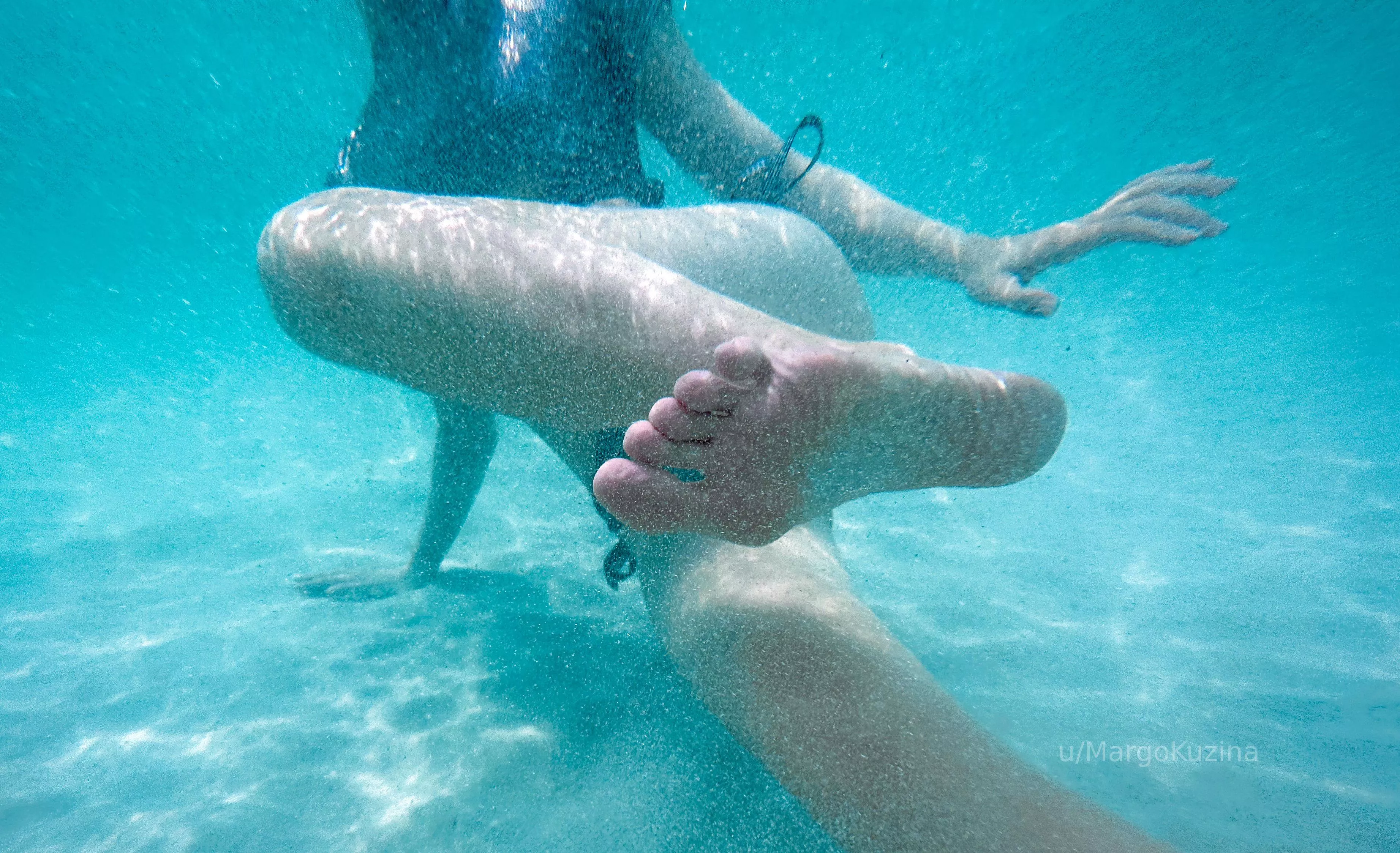 Underwater photography, where the legs do the talking posted by MargoKuzina