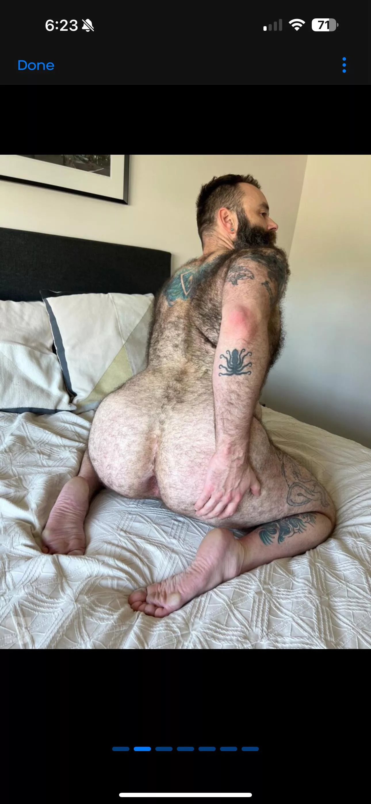 Very hairy dad [43] holding it open for ya  posted by TeddyWilderXXX