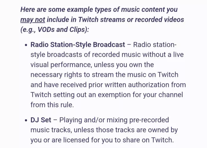 Why is it OK for DJs to perform other people's music on twitch?  by onlythumper