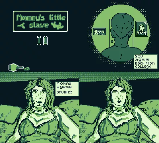 Working on a little femdom GBStudio game by 8woodarty