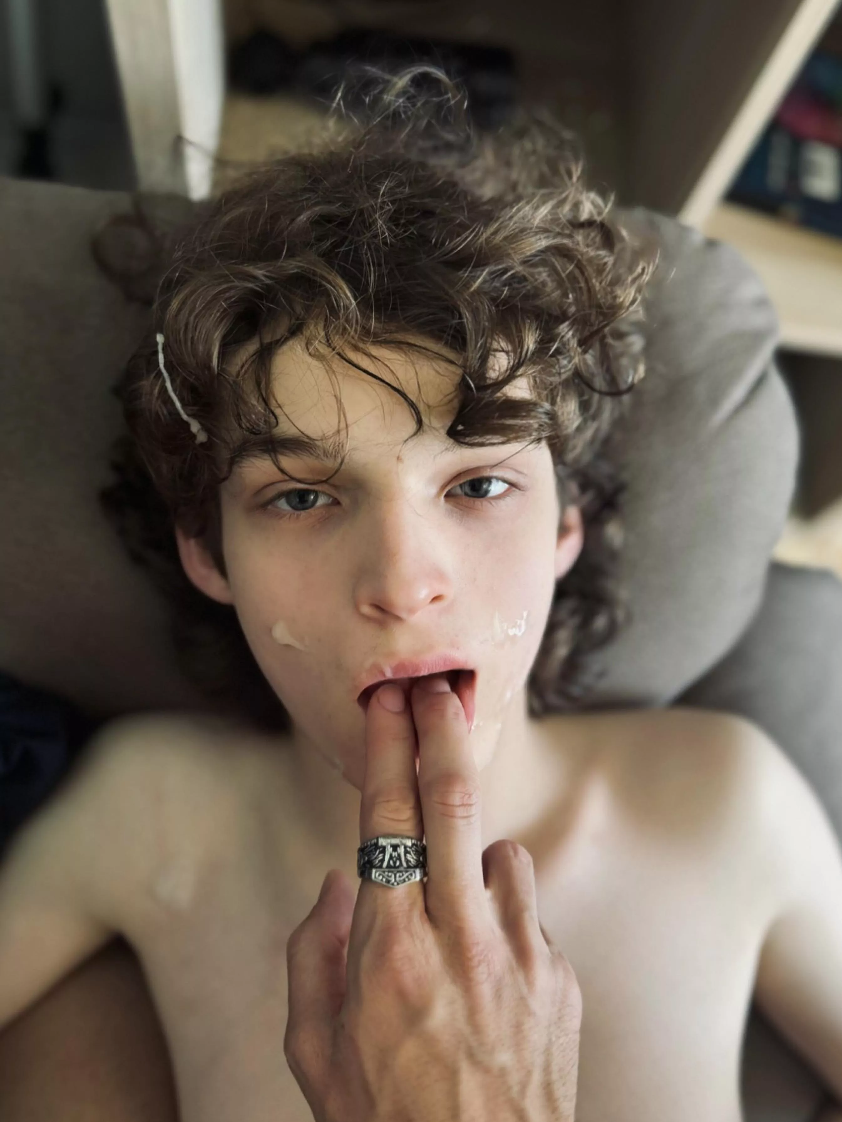 Would you guys blow your load all over my face like he did? 😈 posted by Kerlay121