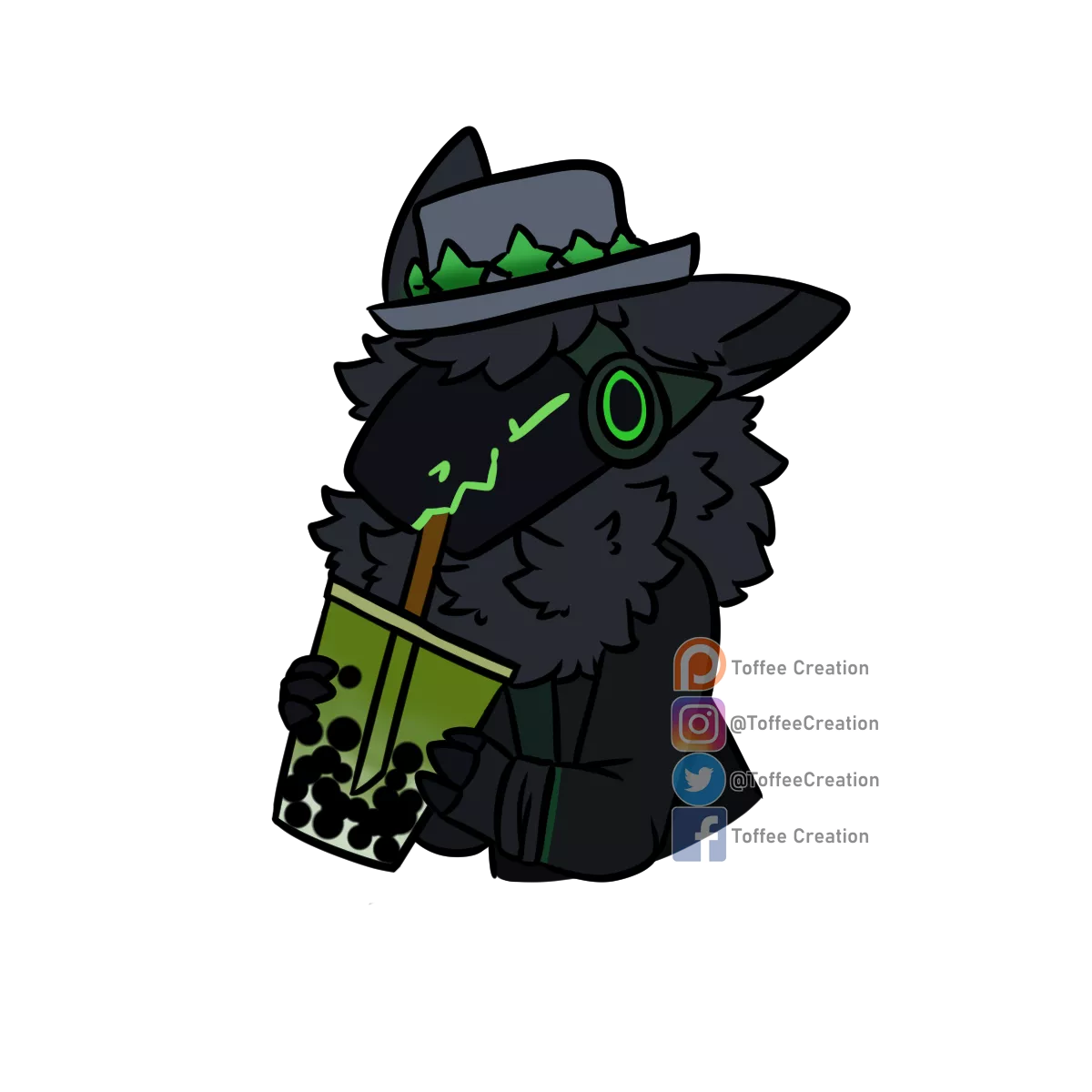 Yummy boba drink!  (These drinks themed YCH are still open :D)
 posted by ToffeeCreation