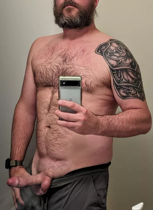 Bearded, tattooed and hard by spongerobnopants