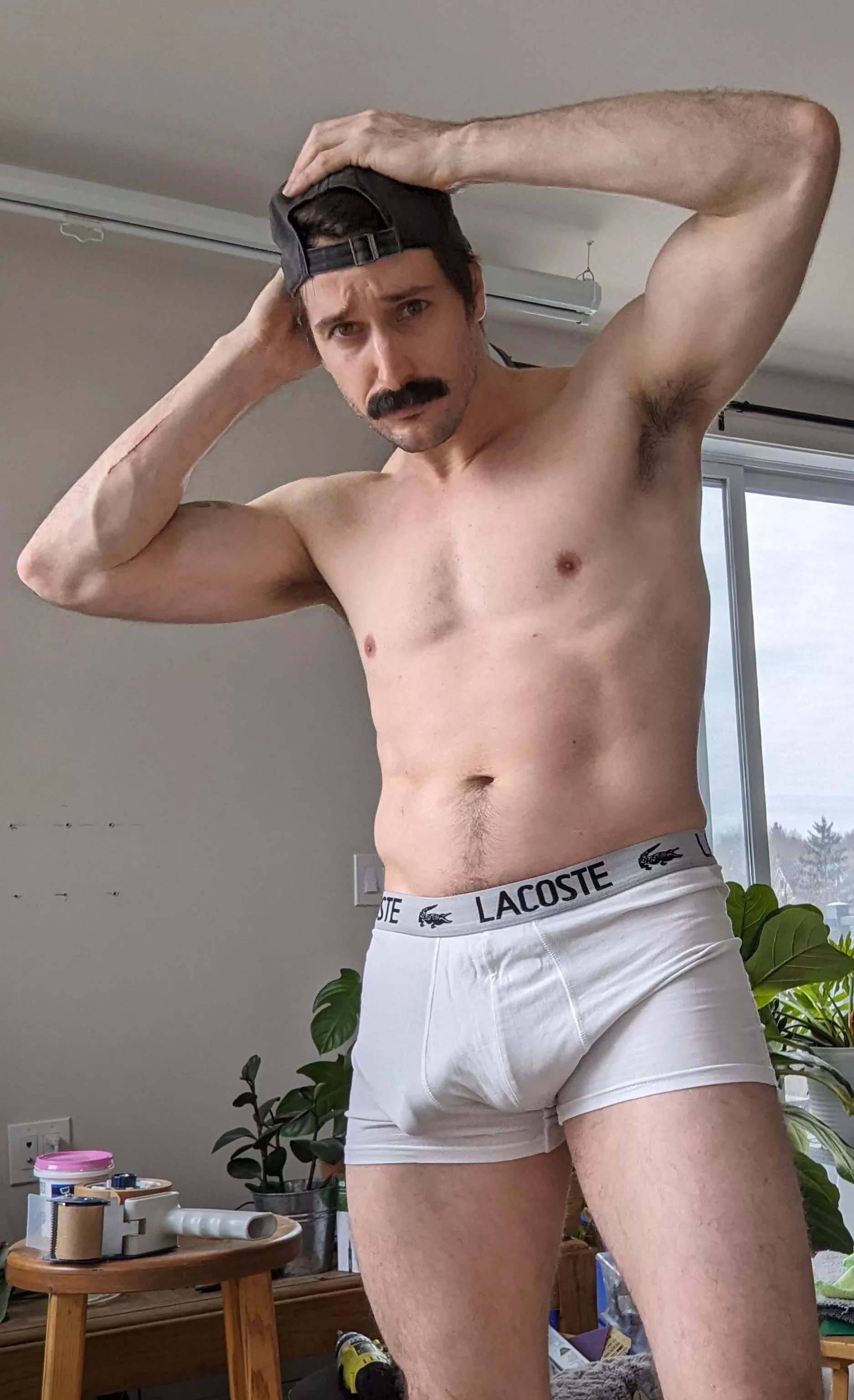 got sweaty while working, so I stripped, might need a clean posted by OutsideDrive9784