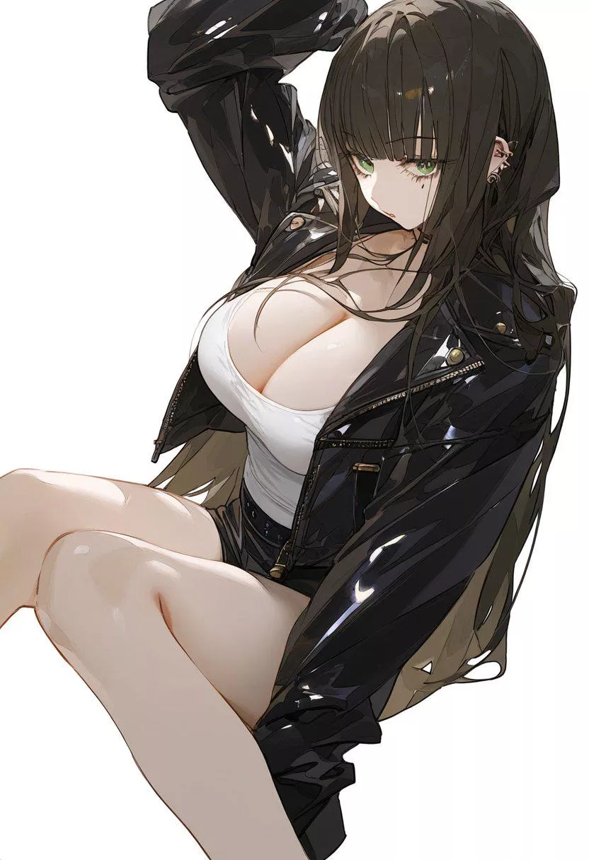 Long Leather Jacket  posted by CheetahSperm18