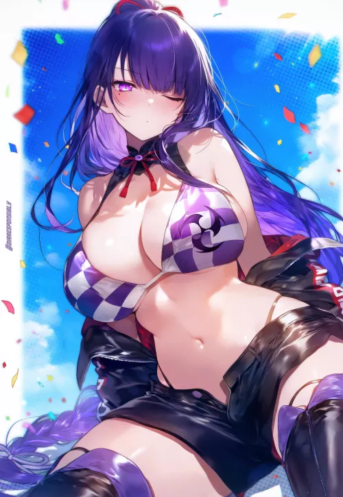 Race Queen Raiden [Genshin Impact] by CheetahSperm18