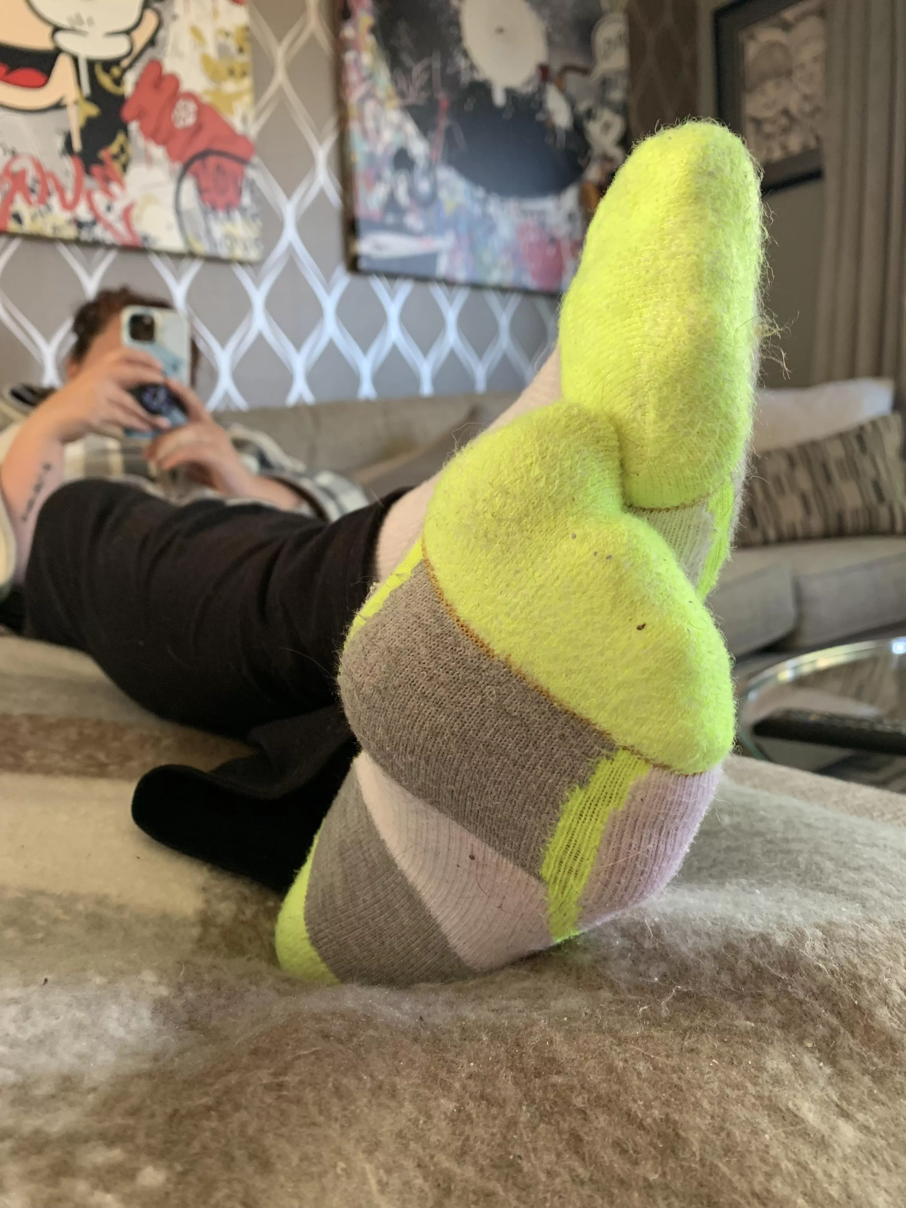 [Selling] Sniffing my amazing worn socks would be the highlight of your evening 😏💕 posted by Tattoo_Goddess420