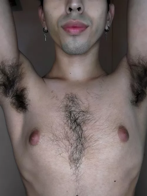 Still I'm Thinking About Trimming My Armpit Hair A Little [OC]  by Foxxxylatino