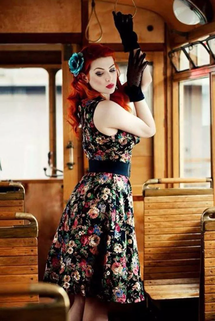 Vintage floral dress  posted by Tough_Path8397