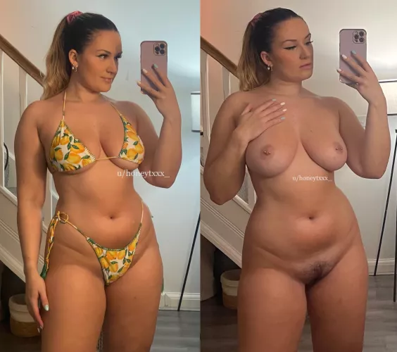 What you’ll see at the beach VS what you’ll see at the nude beach 😏 by honeytxxx_