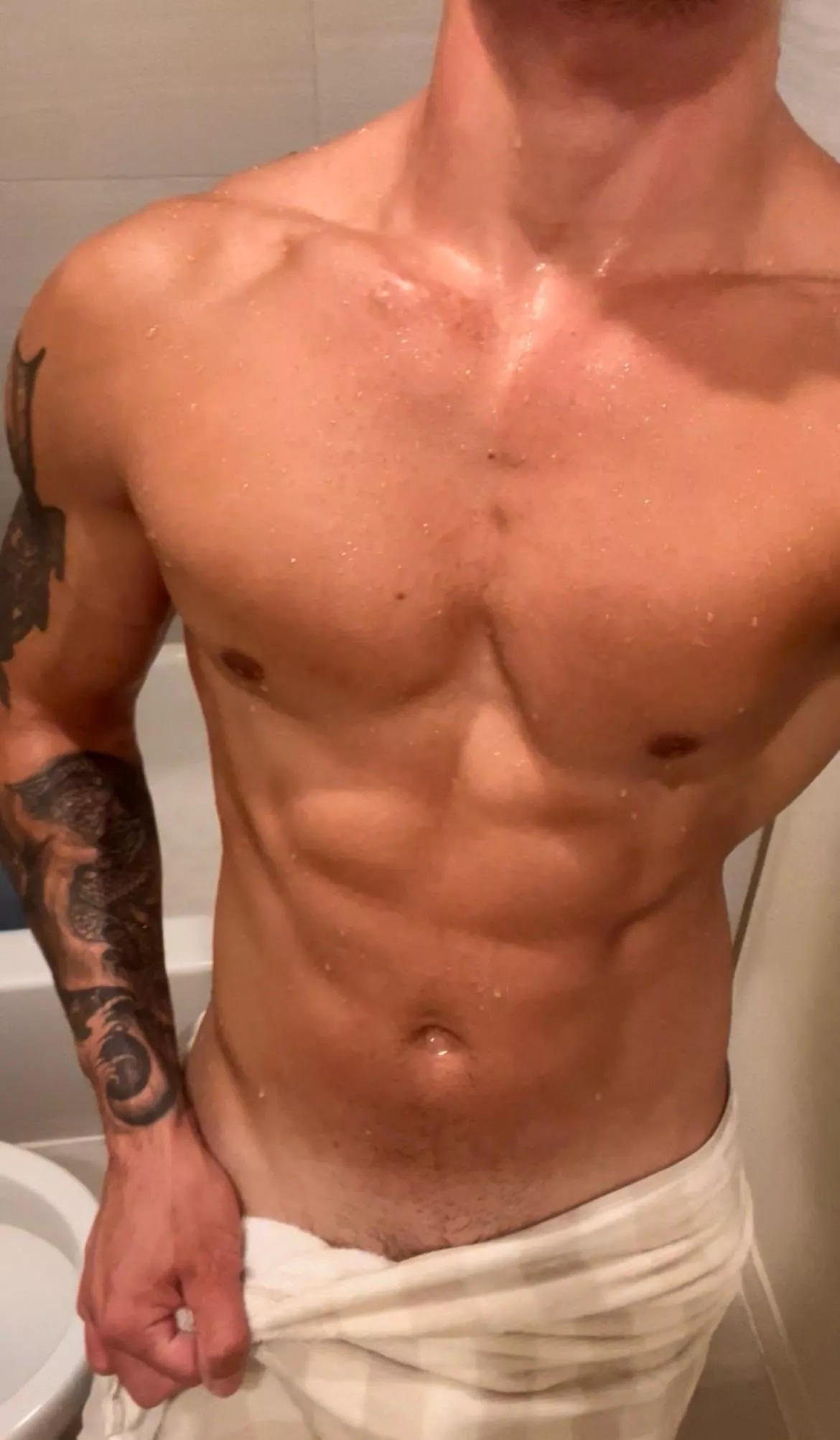 When wet, my tattoos look super dark! 😎 posted by TheeGuyDerek