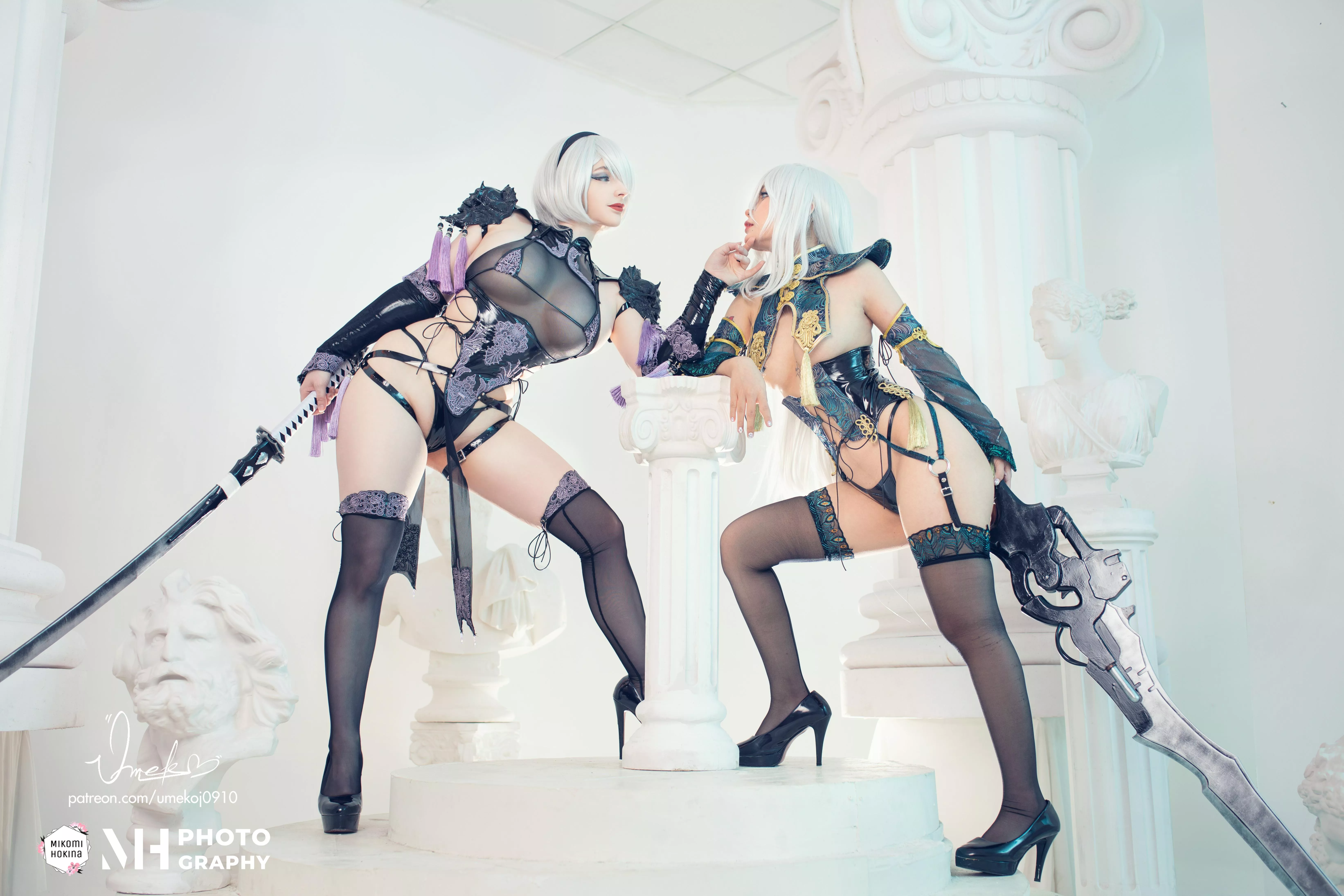 A2 x 2B Shinobi (Nier Automata) by Umeko J and Mikomi Hokina posted by gabanviii