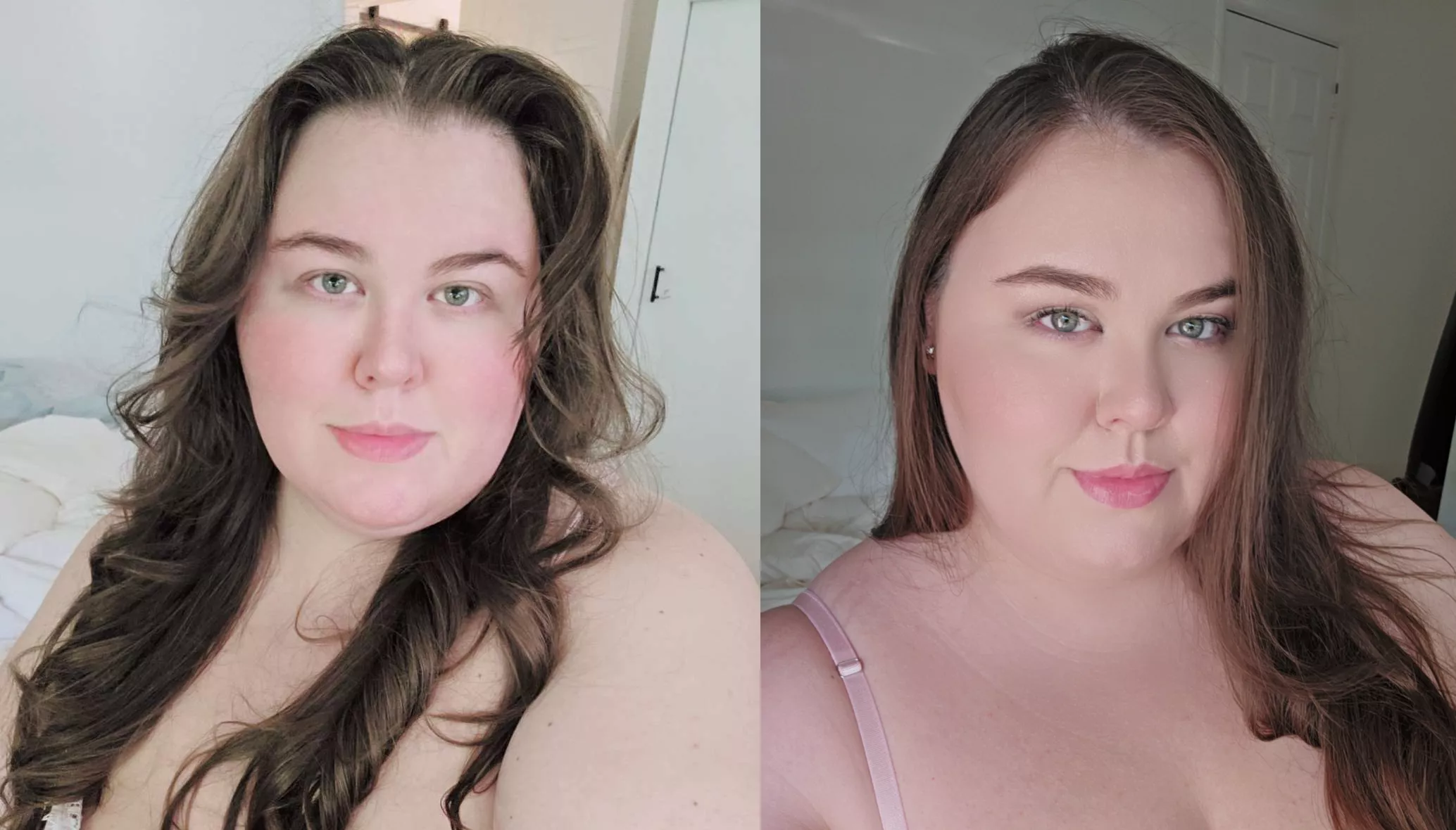 Barefaced vs Makeup 🙈 posted by cupidtoussaint