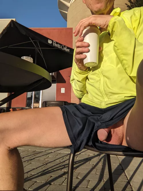 Enjoying coffee before work  by Complex_Animal_4934