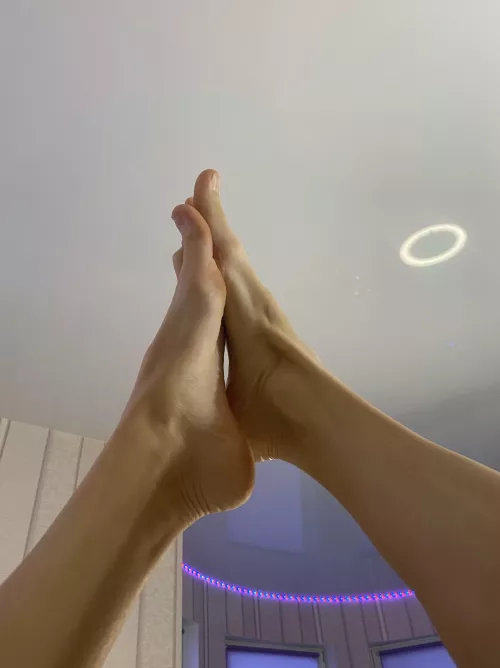 Feet up sex is the perfect way to start this night by Eliafg