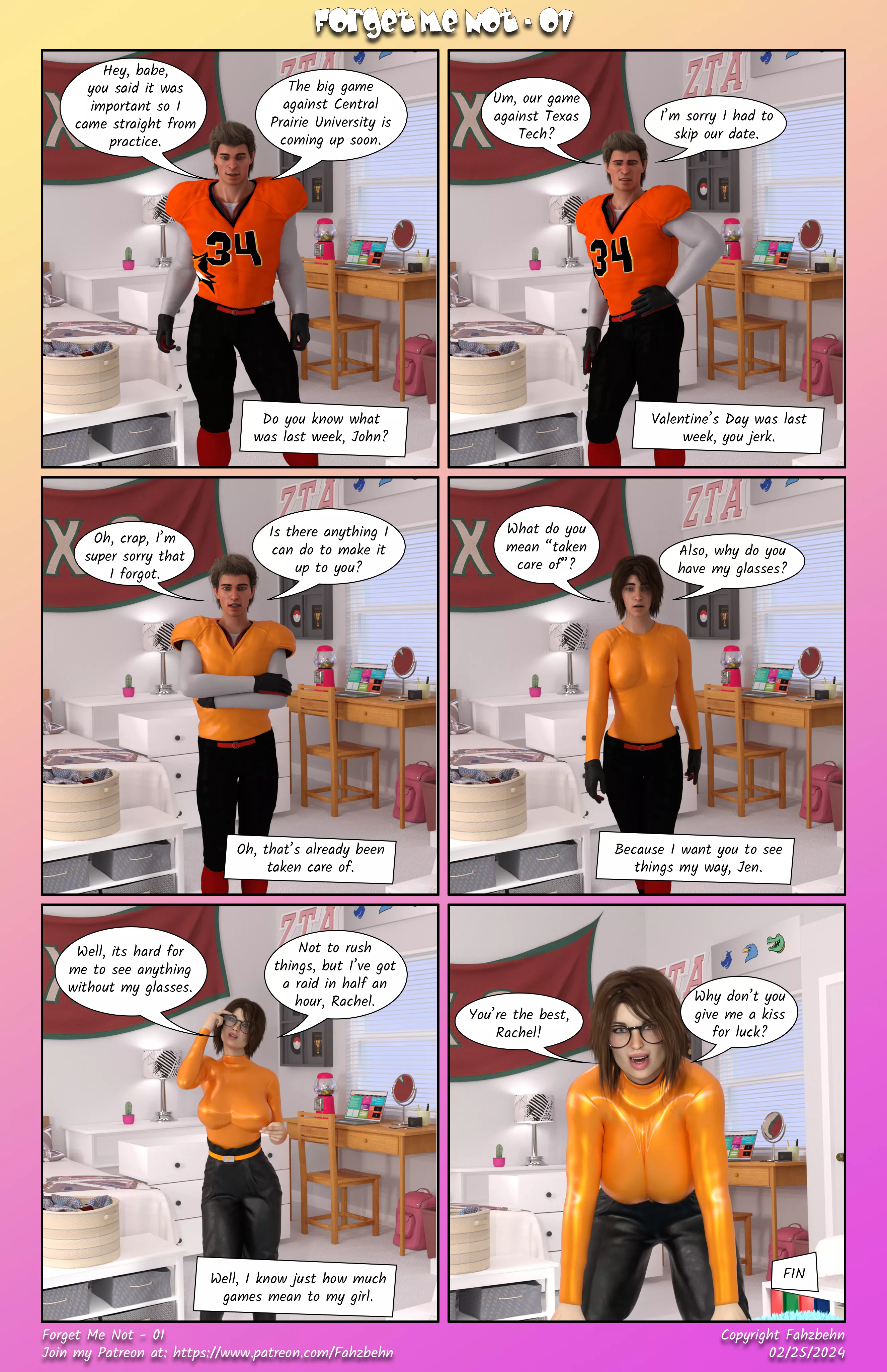 Forget me Not (Jock to Nerdy Girlfriend) posted by fahzbehn