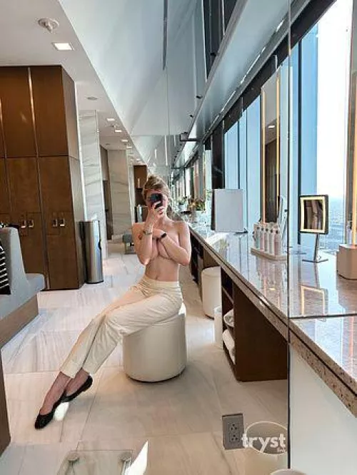 Frisky in the fitting room :) by AdelynMooreNY