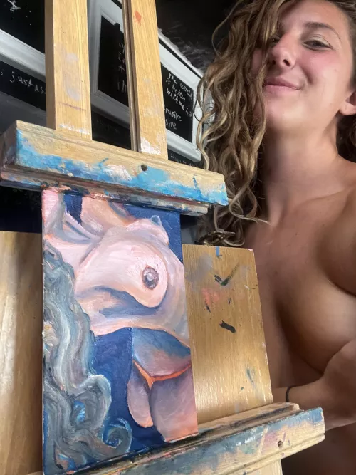 I like painting my own nudes in the nude! Double nude! by paintwithbabeross