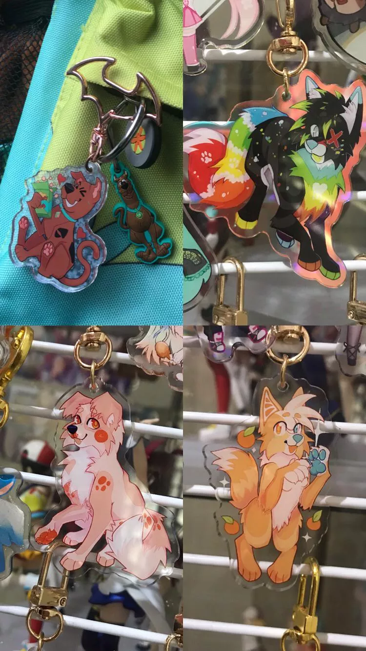 I’m considering opening acrylic charm commissions, how much should they be? posted by liiontai