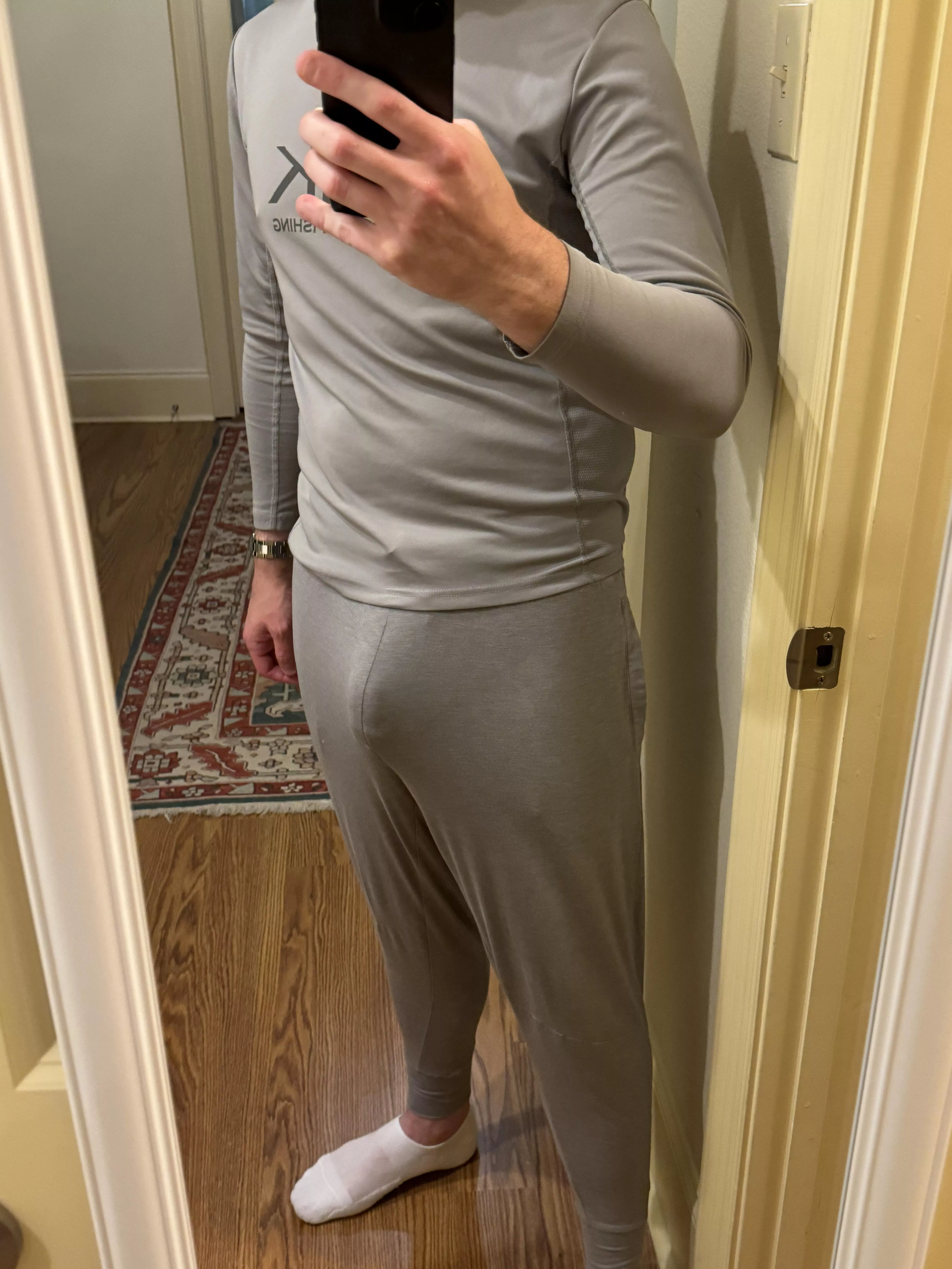 Is there anything better than grey sweatpants? Except maybe for what’s beneath…. posted by SpotPsychological301