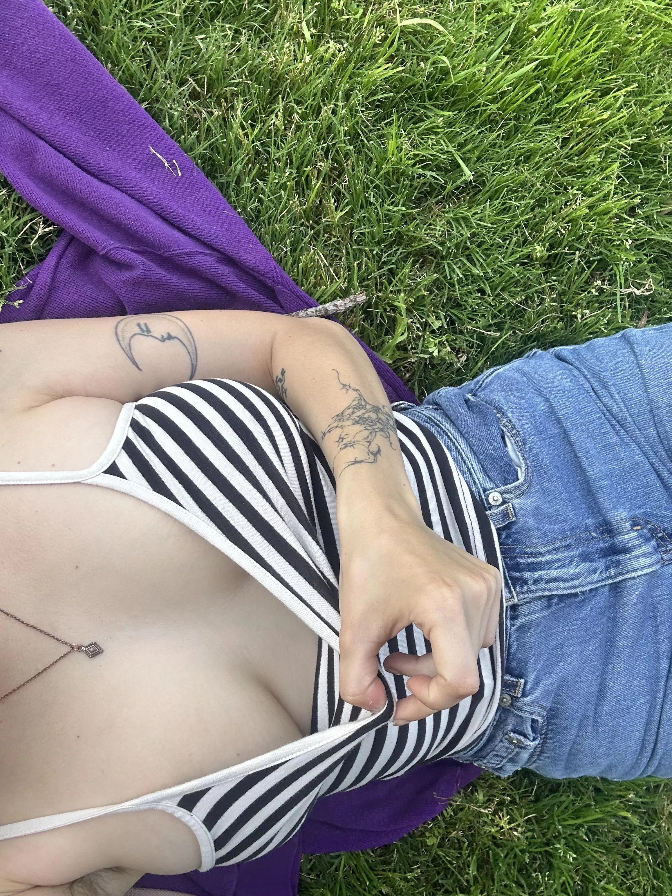 just a nanny lounging in the sun having naughty thoughts….  posted by xstarrxlovex