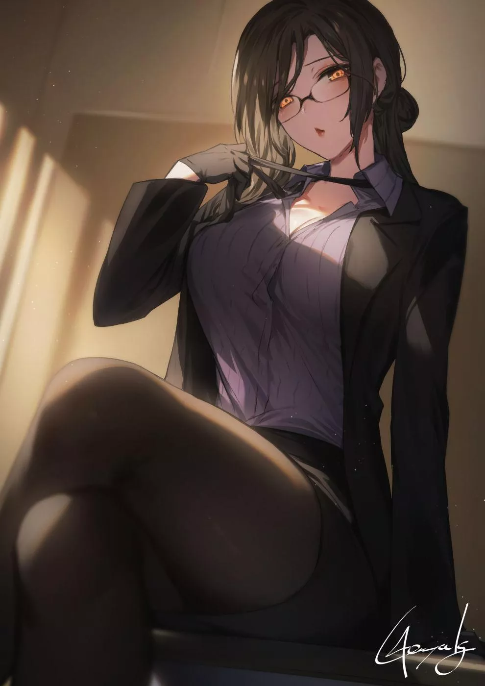 Legs Crossed [Artist's Original] posted by CheetahSperm18