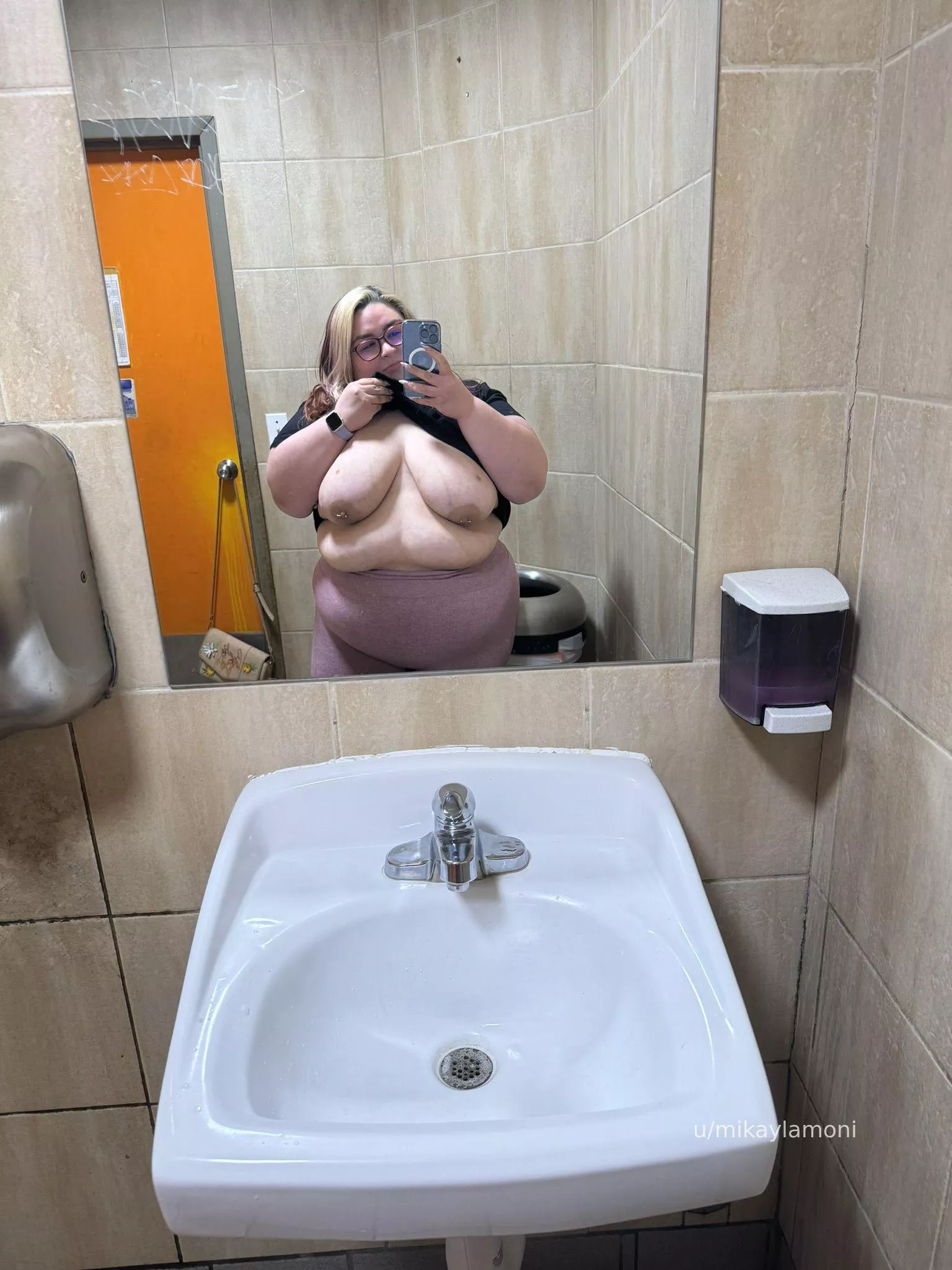 Mirror selfies are always more fun when I flash my titties posted by mikaylamoni