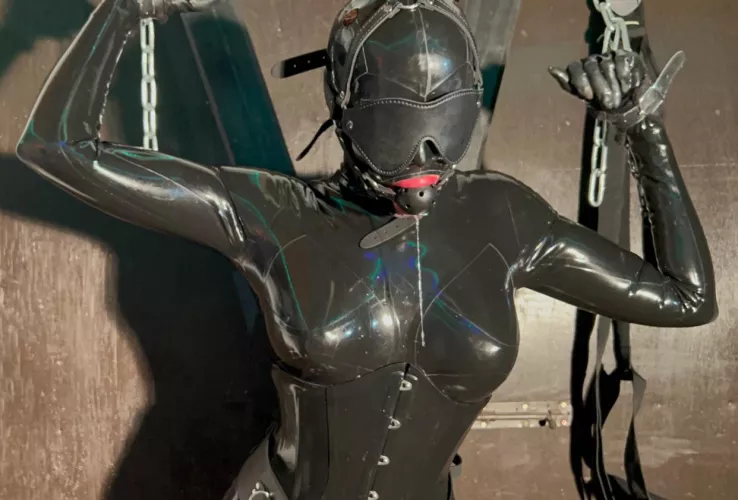 Never ending drool all over my pristine rubber as I’m left, chained to the orgasm tower! Xx by BrookeMaddison