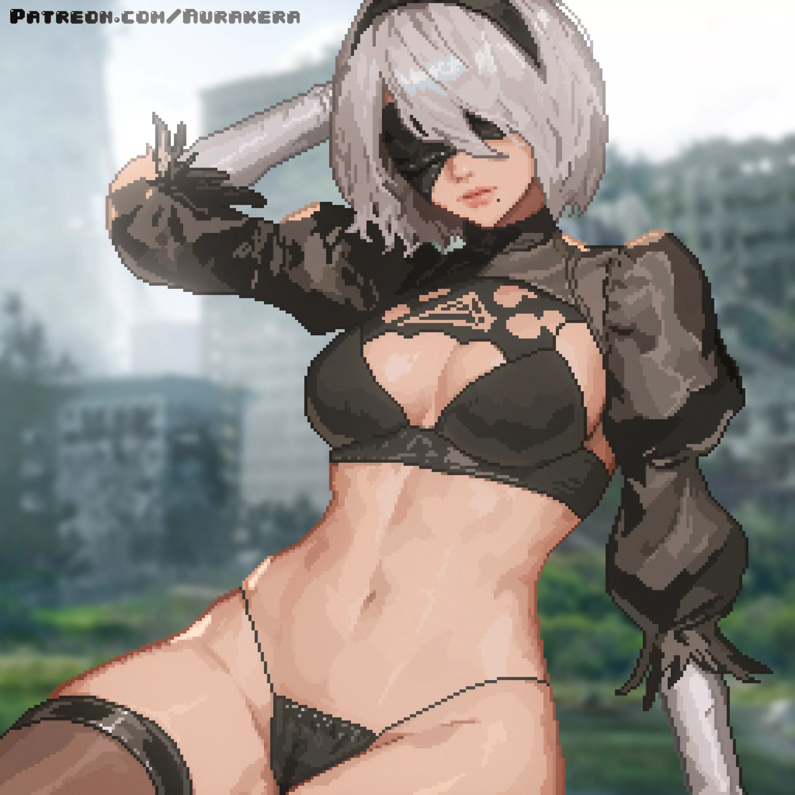[OC] 2B ▪️ What do you think of my new outfit? ▪️ @aurakera posted by Aurakera