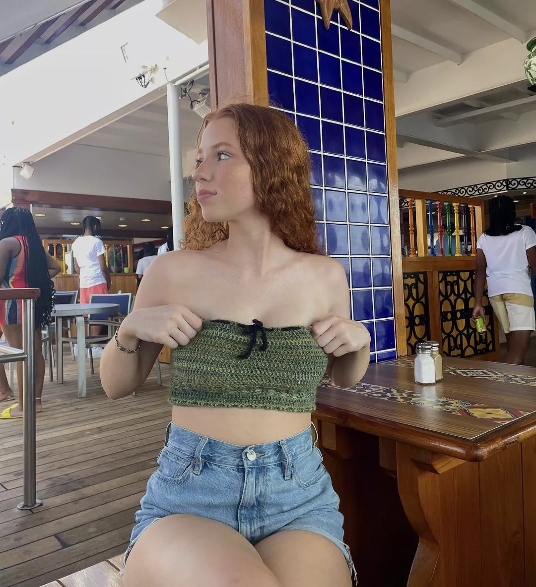 Redhead Tube Top posted by Yourpervfriend