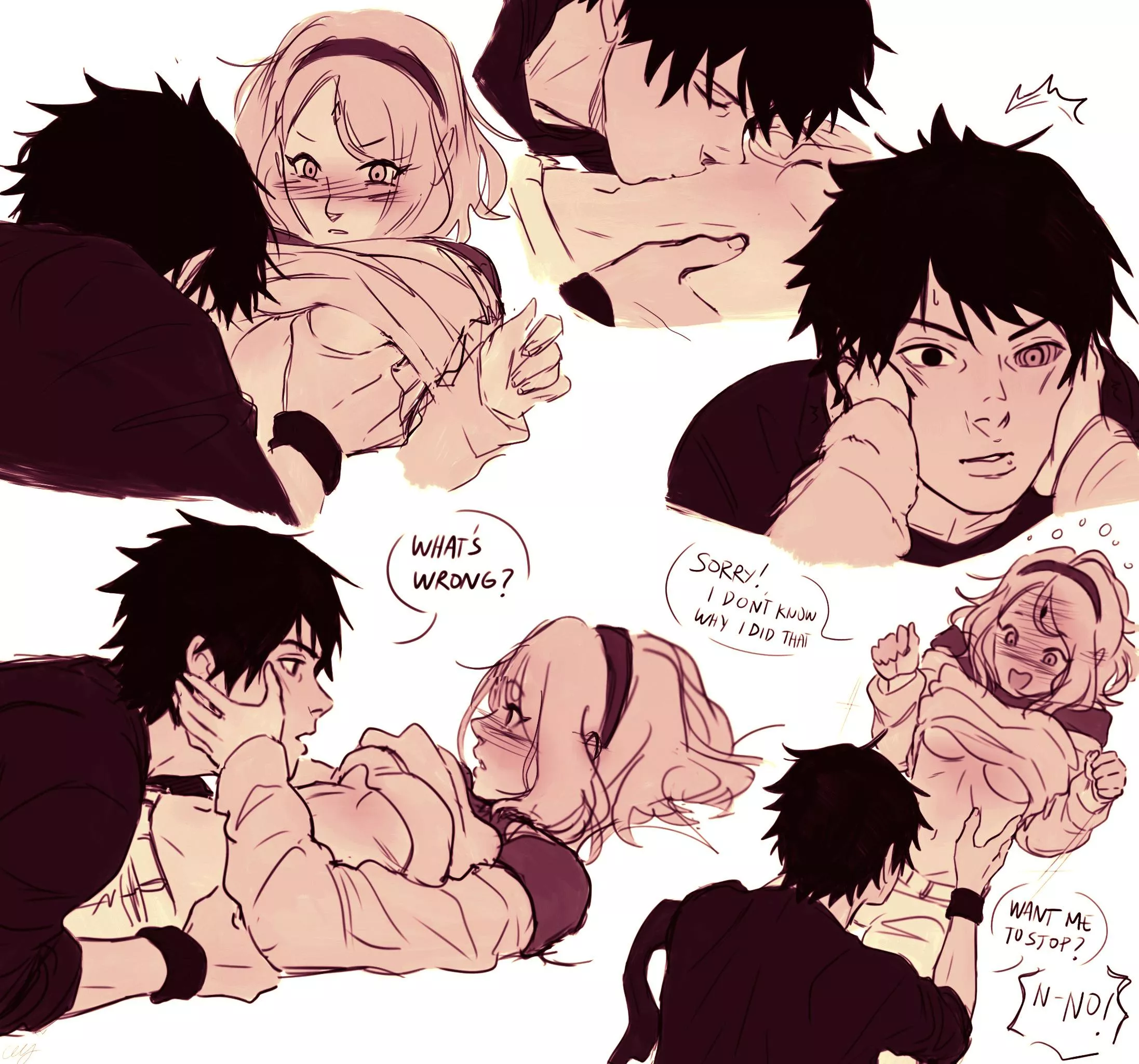 Sakura And Sasuke Being Wholesome (Ceejss) [Naruto] posted by LeashMePls