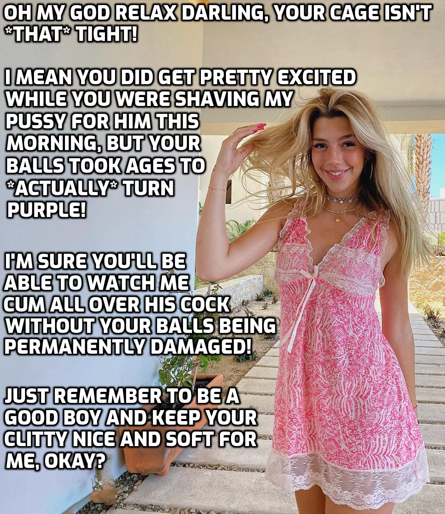 She loves torturing you. posted by nubsimp