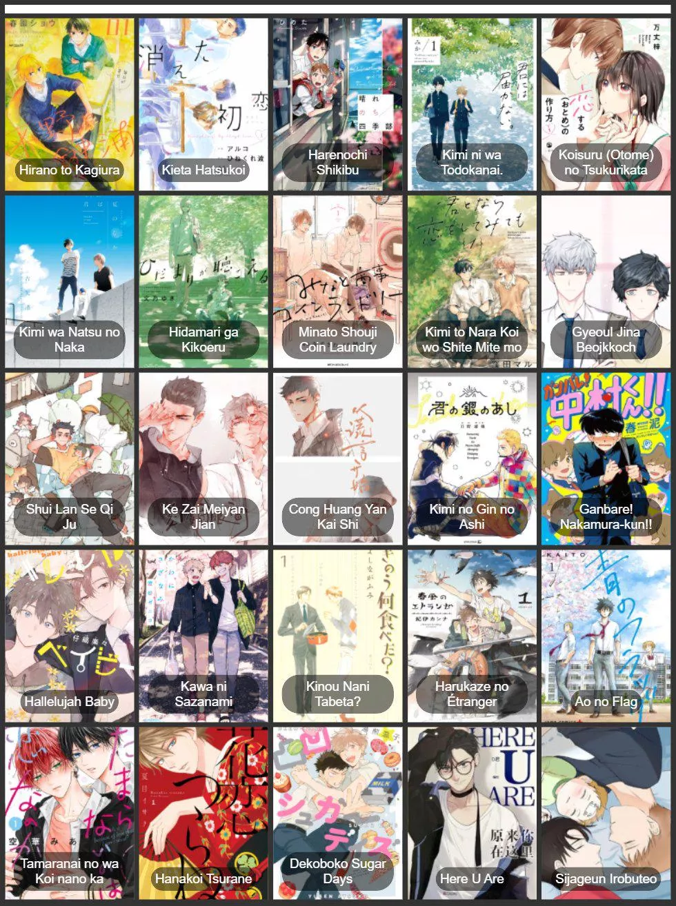 Some of my favorite BL series I would like to see animated in future posted by dododomo