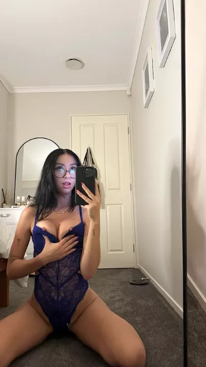 Something is peeking out of my lingerie posted by BlissfulViolet