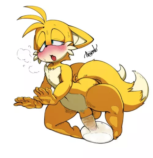 Tails filling a condom (argento)  by Flat_Elk_6408
