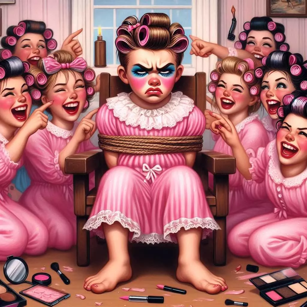 The consequences of getting caught spying on a girls-only slumber party  posted by geekyteacher03