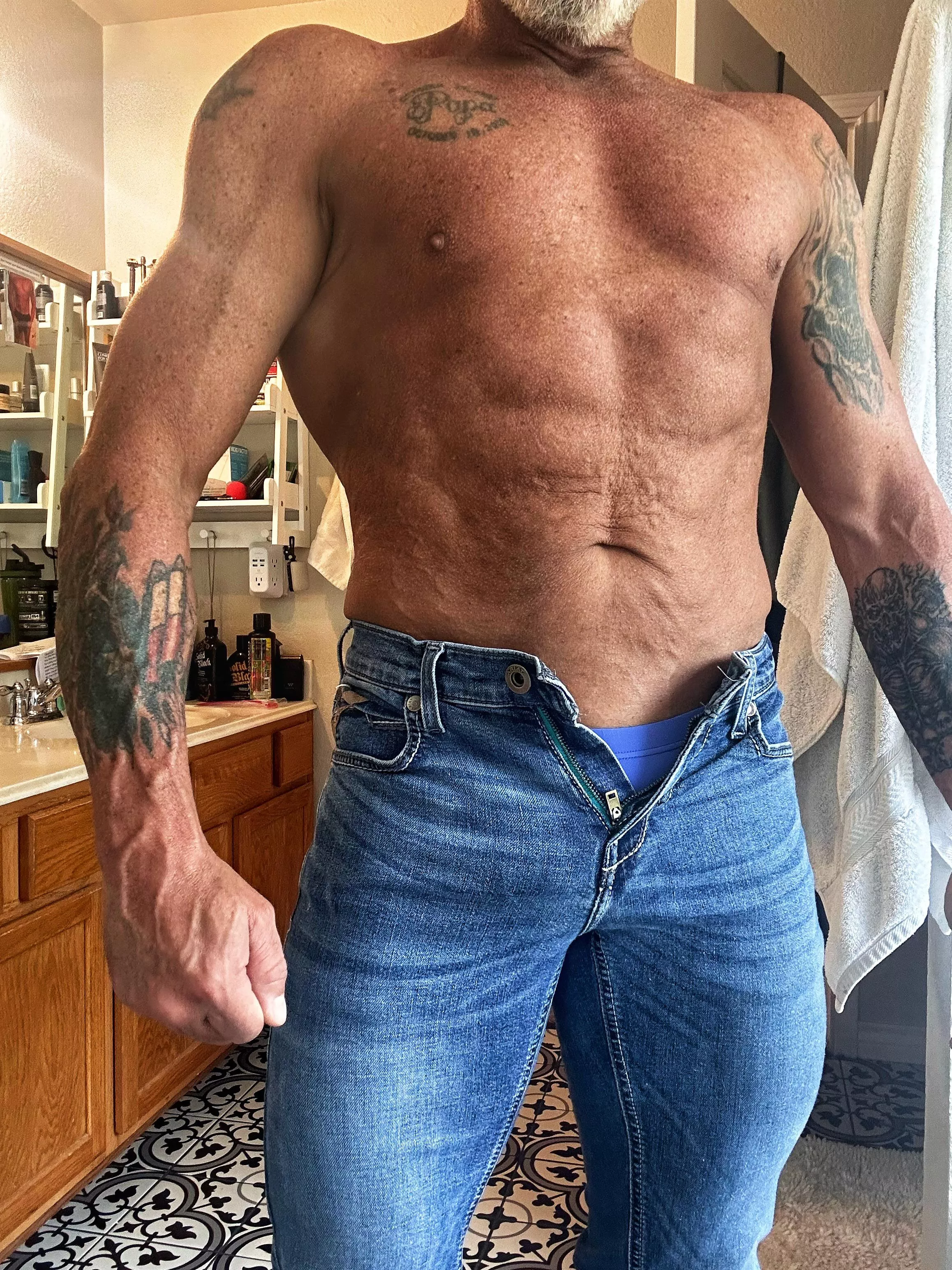 Working from home has dress code advantages! posted by kindoffitdad