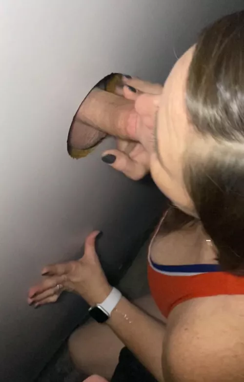 Another amazing Gloryhole cock. Sometimes a girl just gets lucky. by koosika